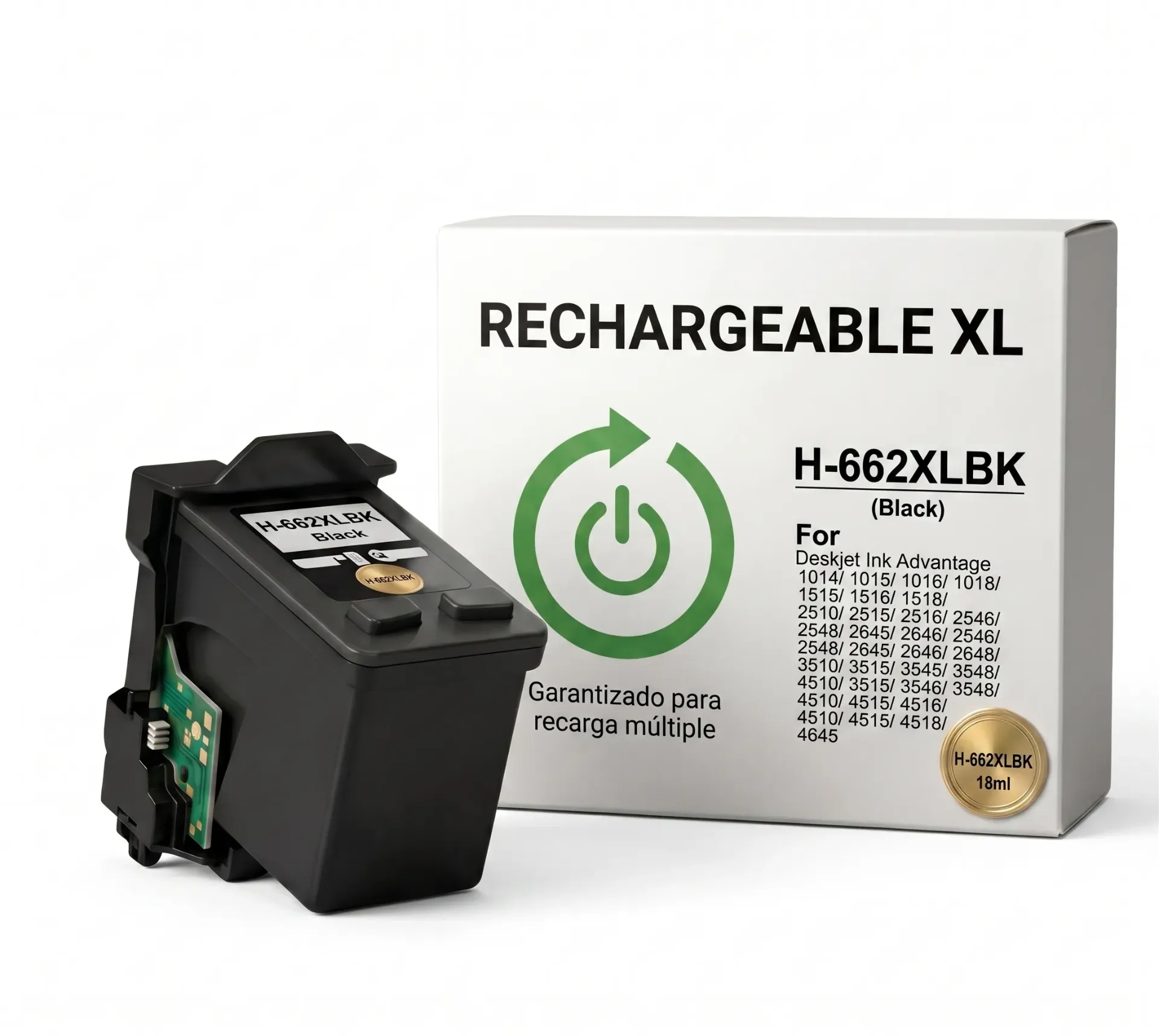 Cartuchos Compatible Hp 662 Xl Negro