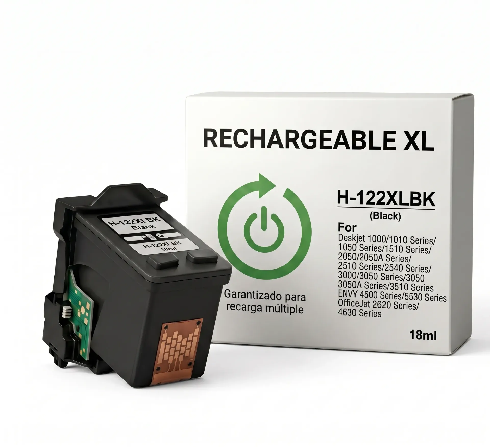 Cartucho De Tinta Compatible Hp 122xl Negro